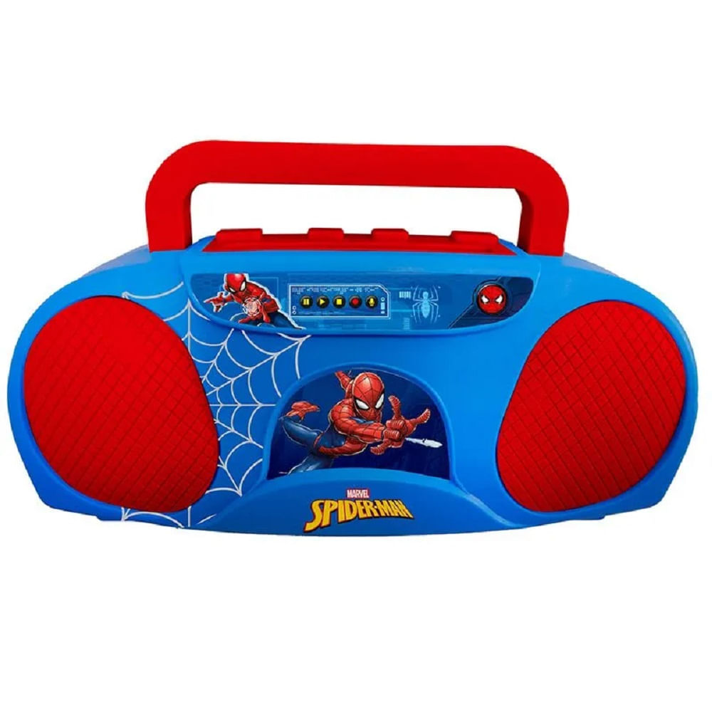 Encontraproduto.com.br - Brinquedo Boombox Karaokê Infantil Candide Homem-Aranha