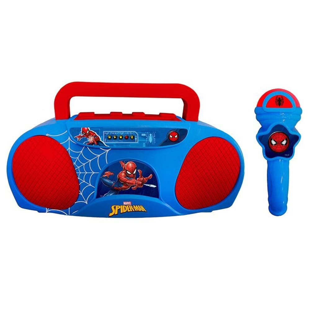 Encontraproduto.com.br - Brinquedo Boombox Karaokê Infantil Candide Homem-Aranha