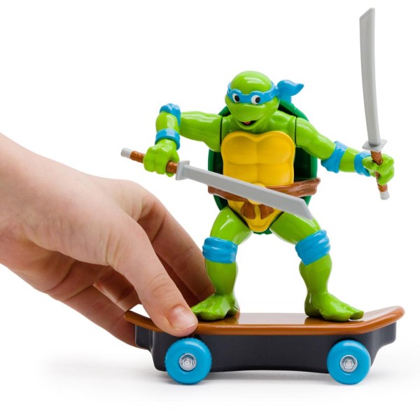 Encontraproduto.com.br - Tartaruga Ninja - Personagem Sewer Shredders - Leonardo