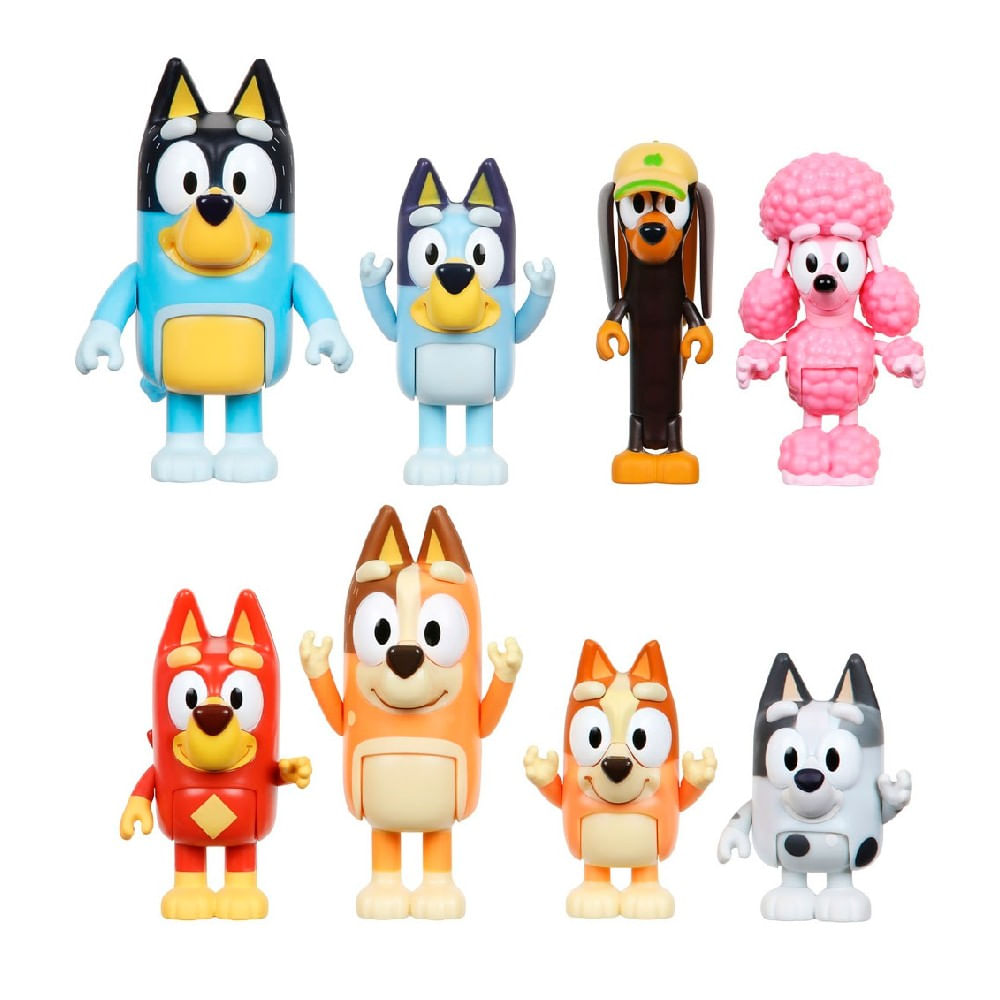Encontraproduto.com.br - Bonecos - Miniaturas Familia e Amigos Blueys (7913) CANDIDE