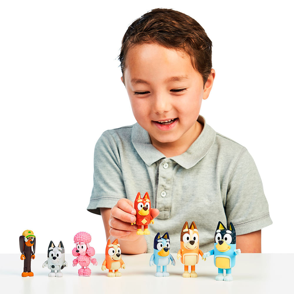 Encontraproduto.com.br - Bonecos - Miniaturas Familia e Amigos Blueys (7913) CANDIDE