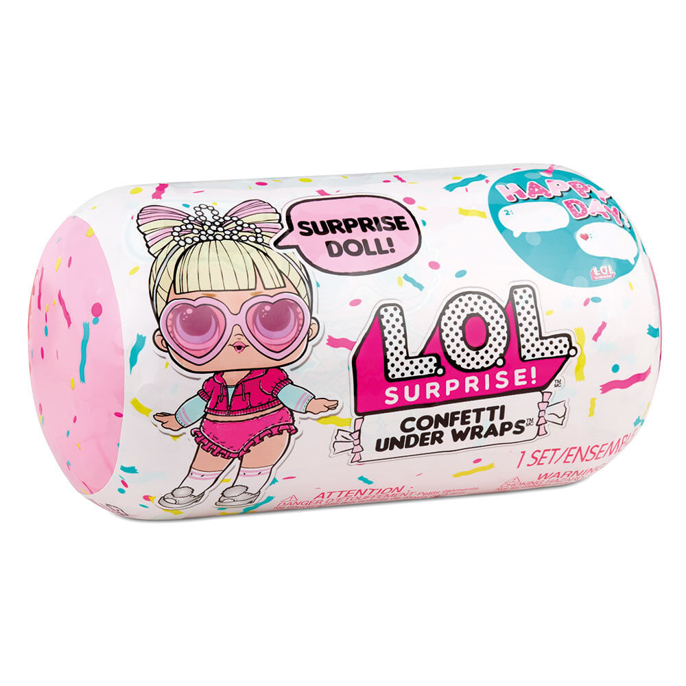 Encontraproduto.com.br - LOL Surprise Confetti Under Wraps Aniversário - Candide