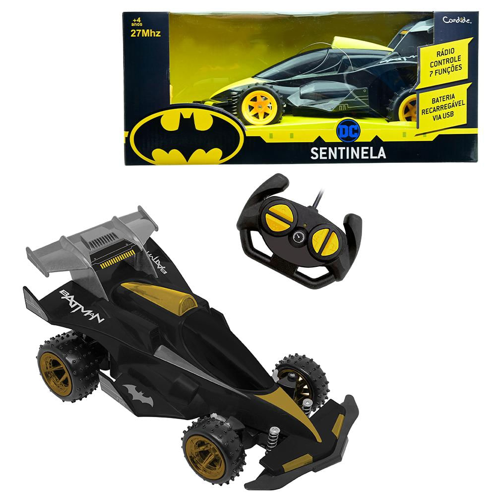 Encontraproduto.com.br - Veículo de Controle Remoto - 7 Funções - Sentinela - Batman - Candide