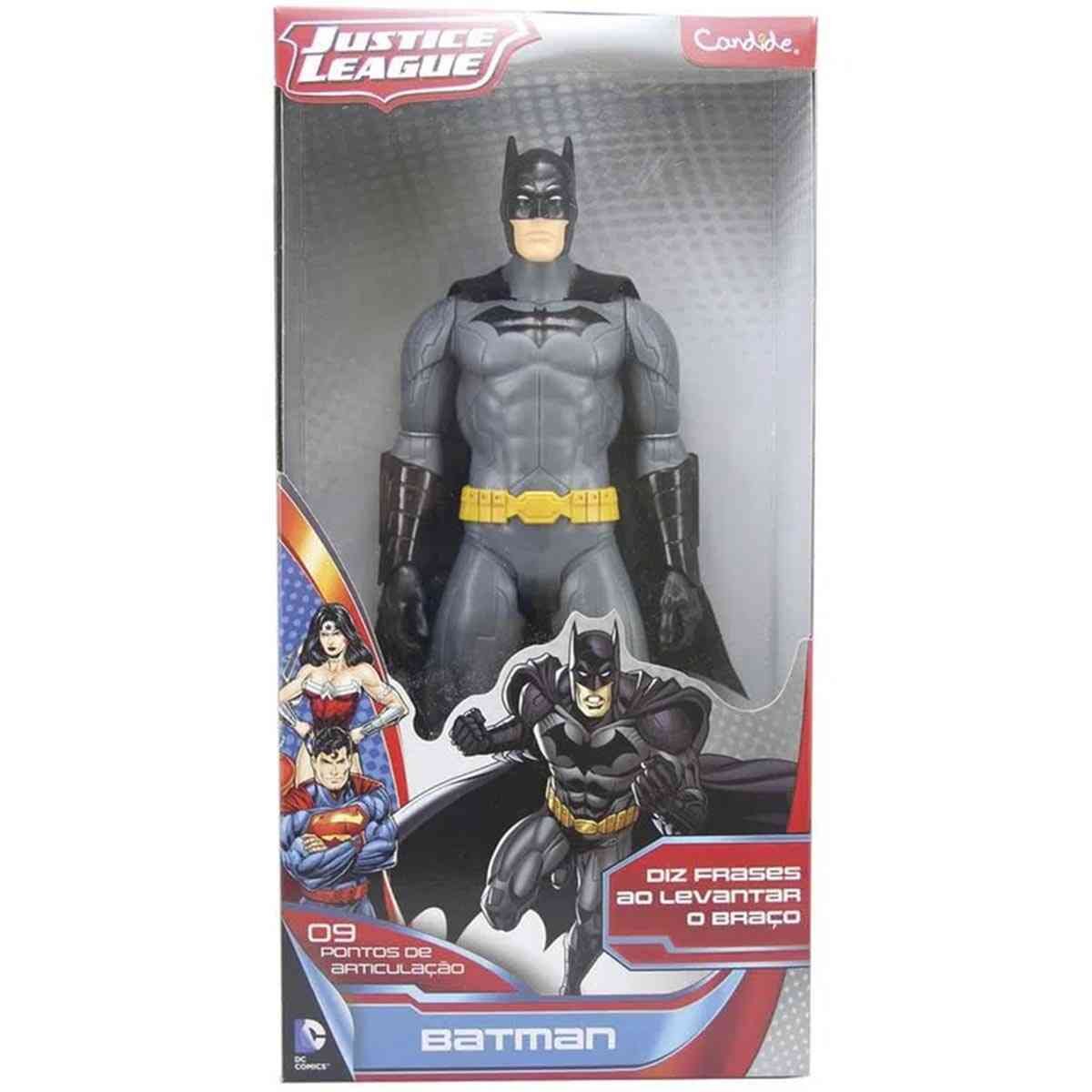 Encontraproduto.com.br - Boneco Batman com Frases 35cm - Candide
