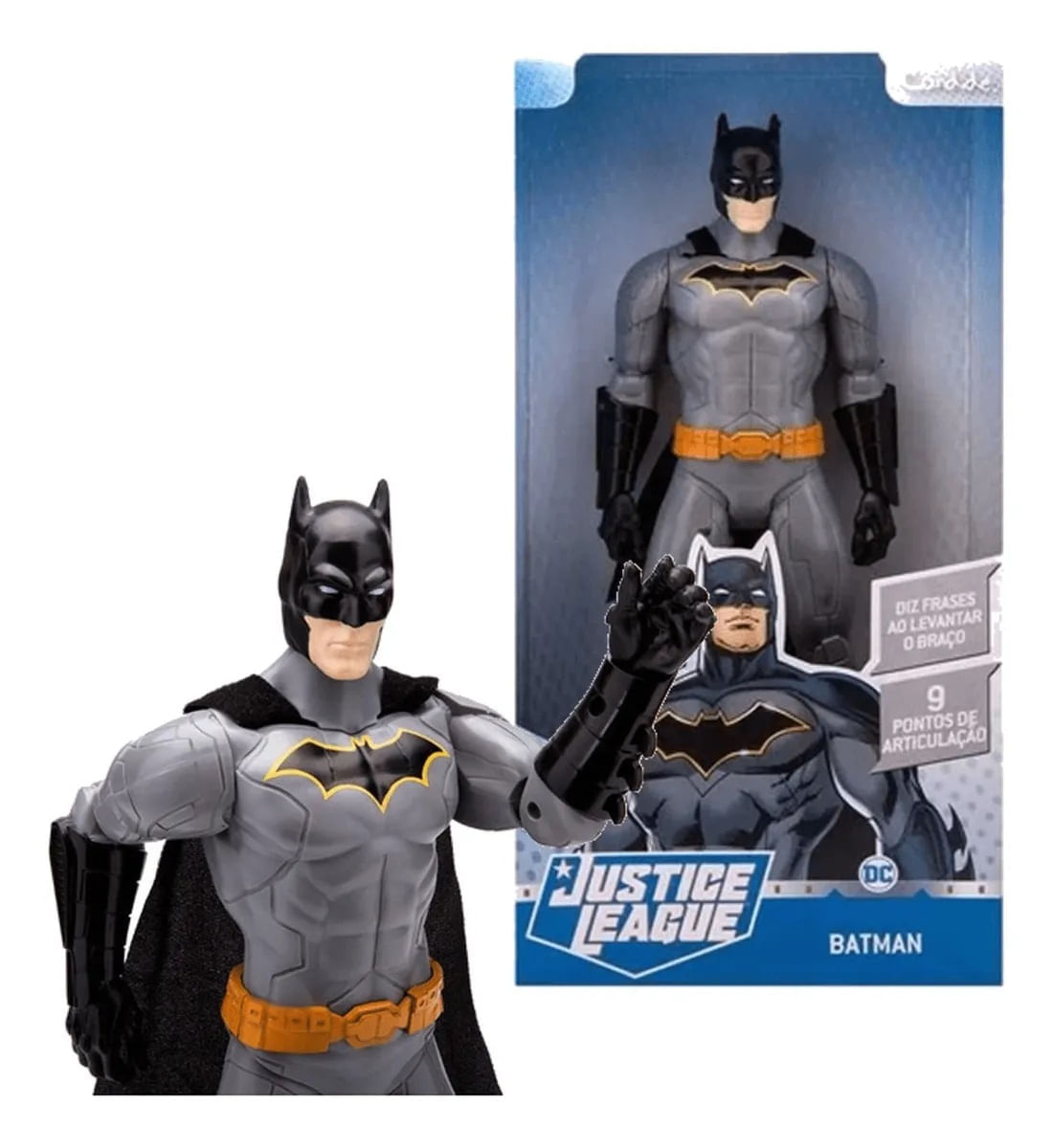 Encontraproduto.com.br - Boneco Batman com Frases 35cm - Candide