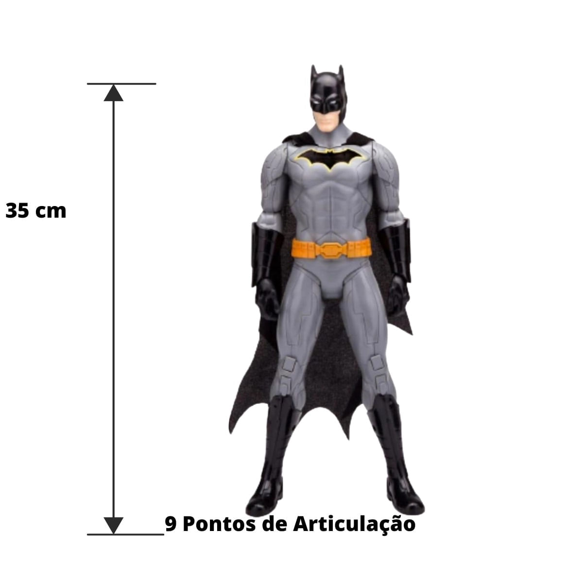 Encontraproduto.com.br - Boneco Batman com Frases 35cm - Candide
