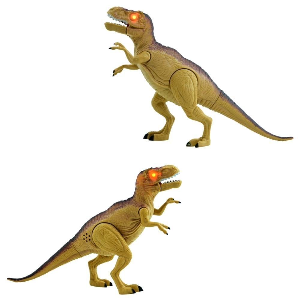 Boneco Articulado Tiranossauro Rex 25cm Candide - Luz E Som