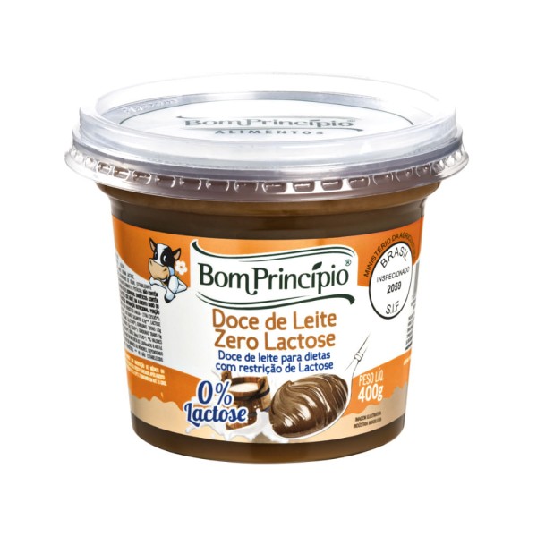 Encontraproduto.com.br - Doce de Leite BOM PRINCÍPIO Zero Lactose pote 400g