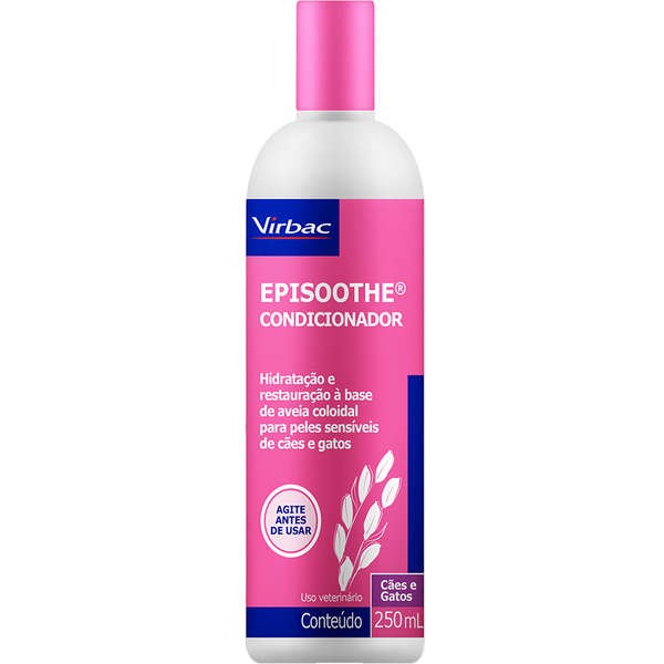 Encontraproduto.com.br - Episoothe Condicionador 250ml Virbac Peles Sensíveis Cães e Gatos