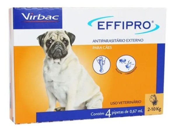 Encontraproduto.com.br - Antipulgas Virbac Effipro 1,34 mL Cães até 10 kg 4UN