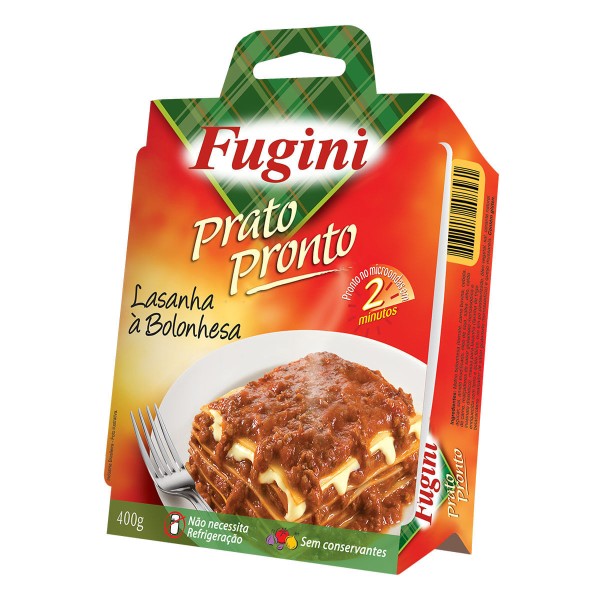 Encontraproduto.com.br - Lasanha à Bolonhesa com Molho Vermelho Fugini 400g