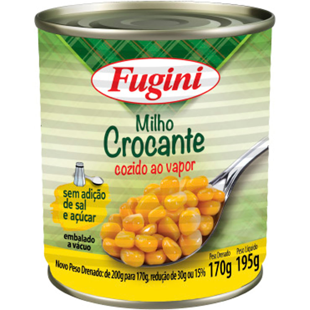 Milho Crocante Fugini Lata 170g
