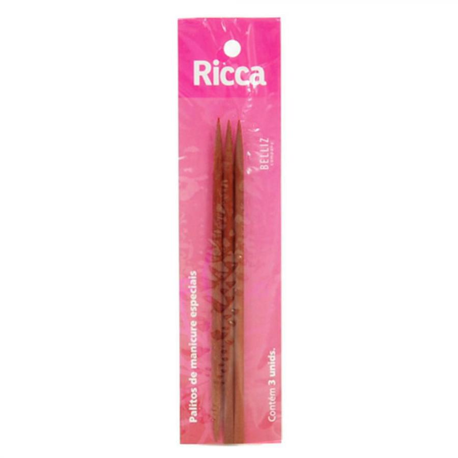 Encontraproduto.com.br - Palito Para Unha De Madeira Ref. 382 3 Unidades - Ricca