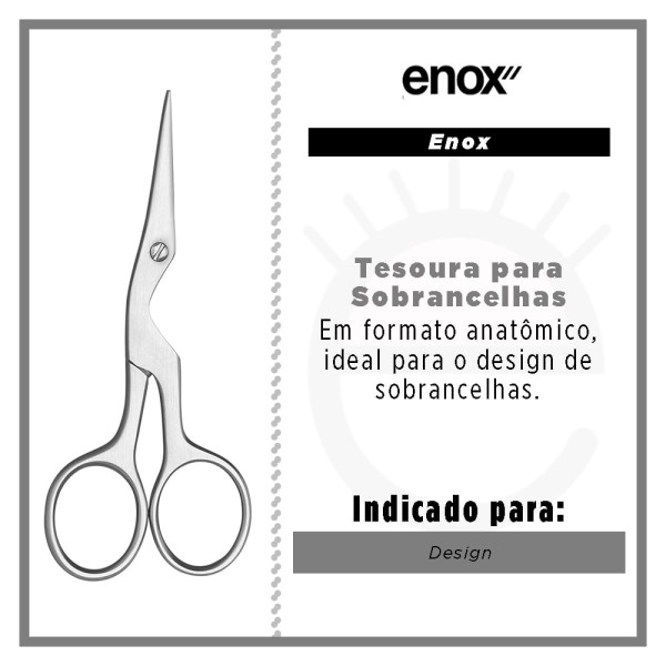 Encontraproduto.com.br - Tesoura Para Sobrancelha Ref. 656 - Enox
