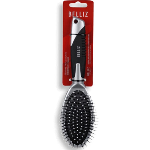 Escova Para Cabelo Belliz Oval Almofadada 750