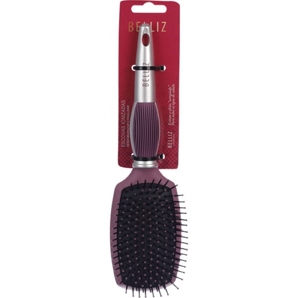 Encontraproduto.com.br - Escova de Cabelo Belliz - Ion Concept Raquete Média