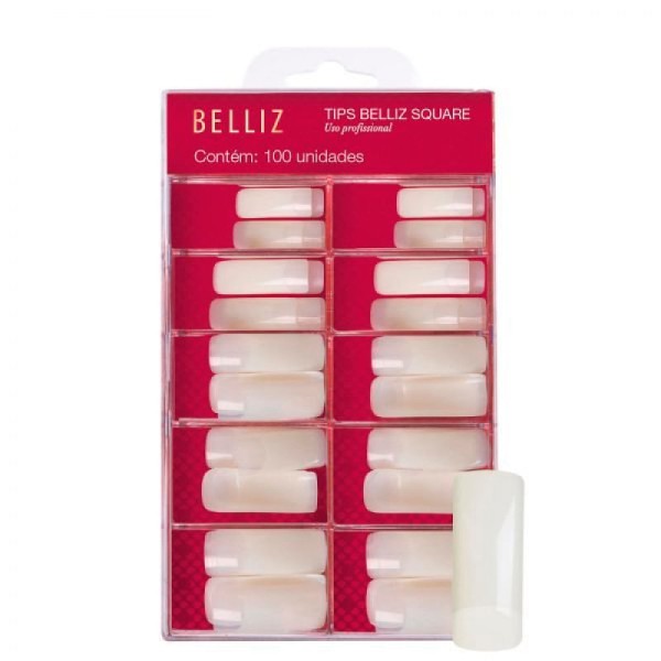 Tips Belliz Com Square Quadradas 100 Unidades (1252)