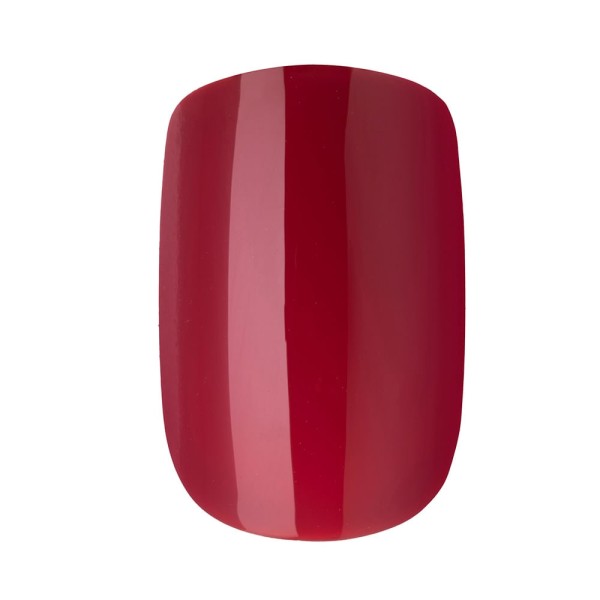 Encontraproduto.com.br - Unhas Ricca Vermelho Bordô Com 24 Unidades - 1987