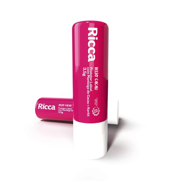 Encontraproduto.com.br - Protetor Labial Ricca com Manteiga de Cacau + Karitê Fps 15