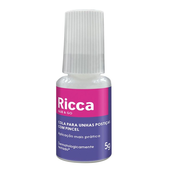 Encontraproduto.com.br - Cola Para Unhas Postiças Com Pincel Ricca