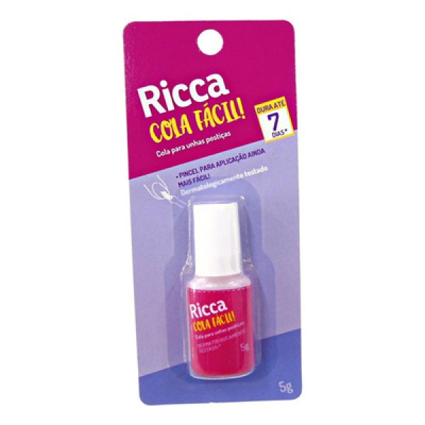 Encontraproduto.com.br - Cola Para Unhas Postiças Com Pincel Ricca