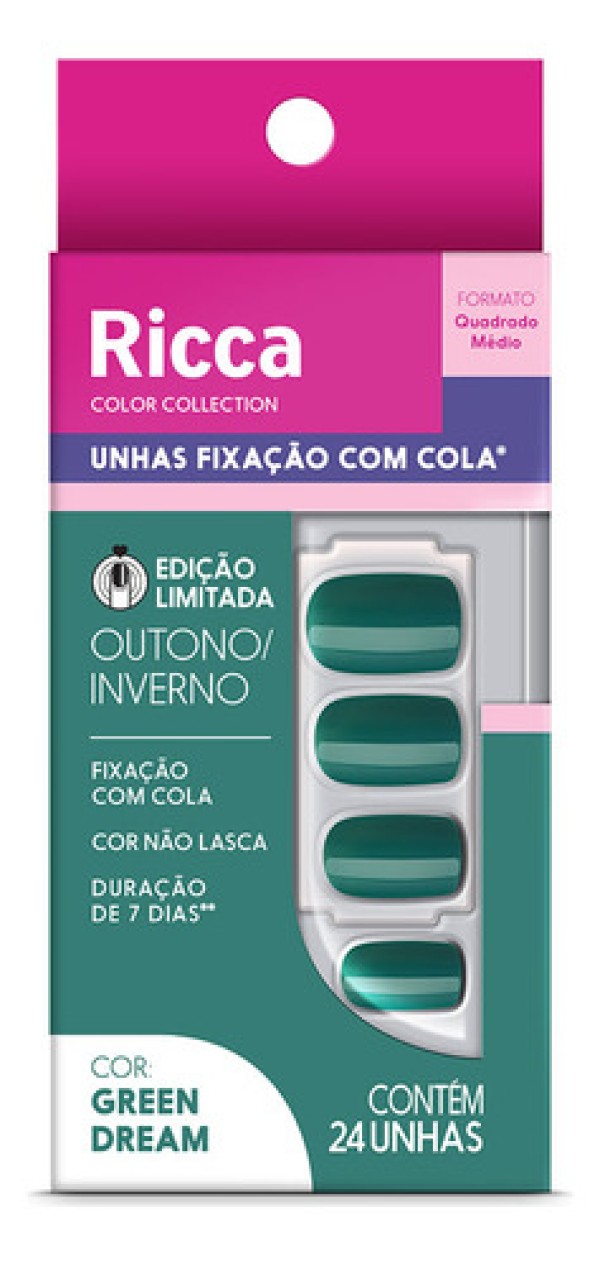 Unhas Ricca Green Dream Edição Limitada