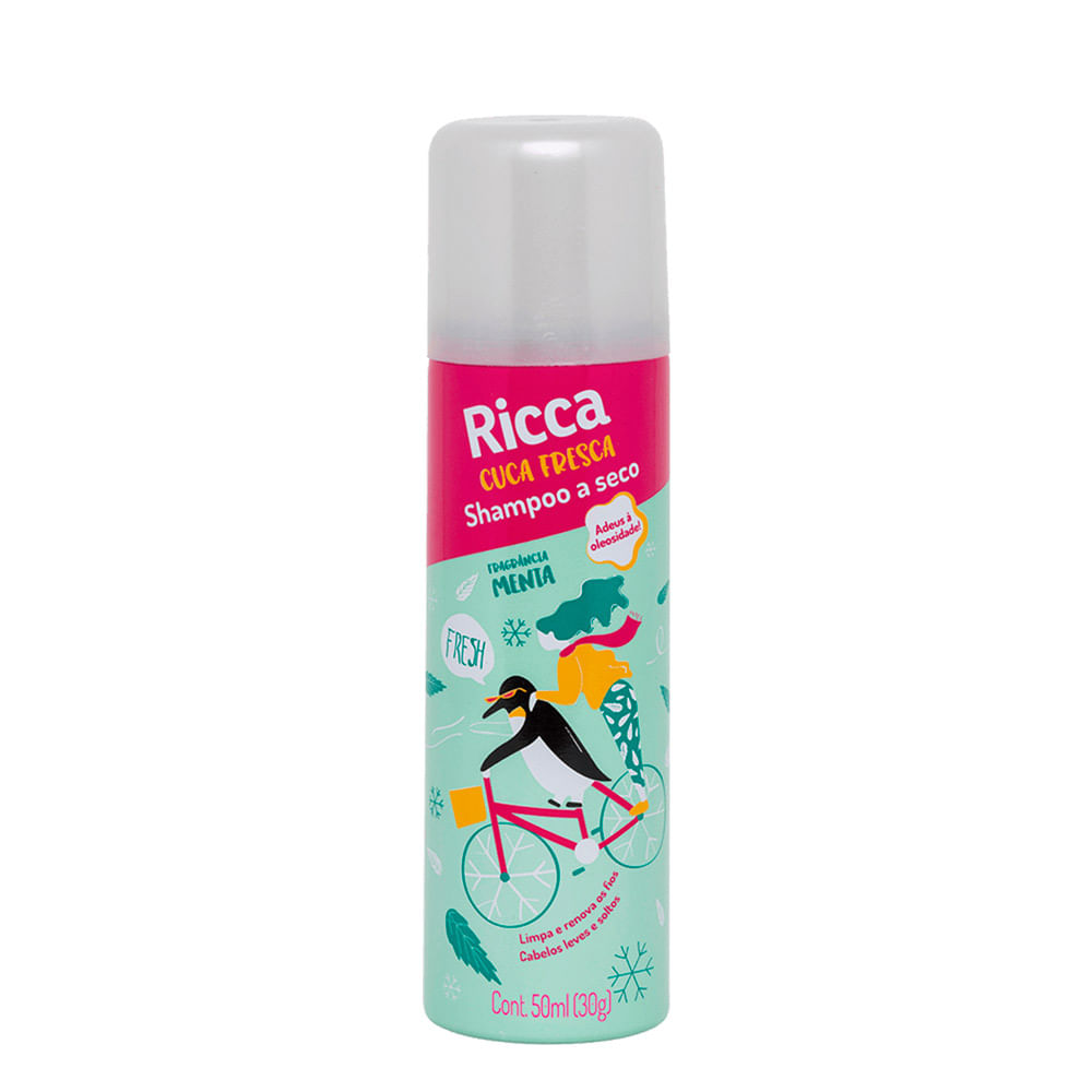Encontraproduto.com.br - Shampoo A Seco Menta Cuca Fresca 50ml Ricca