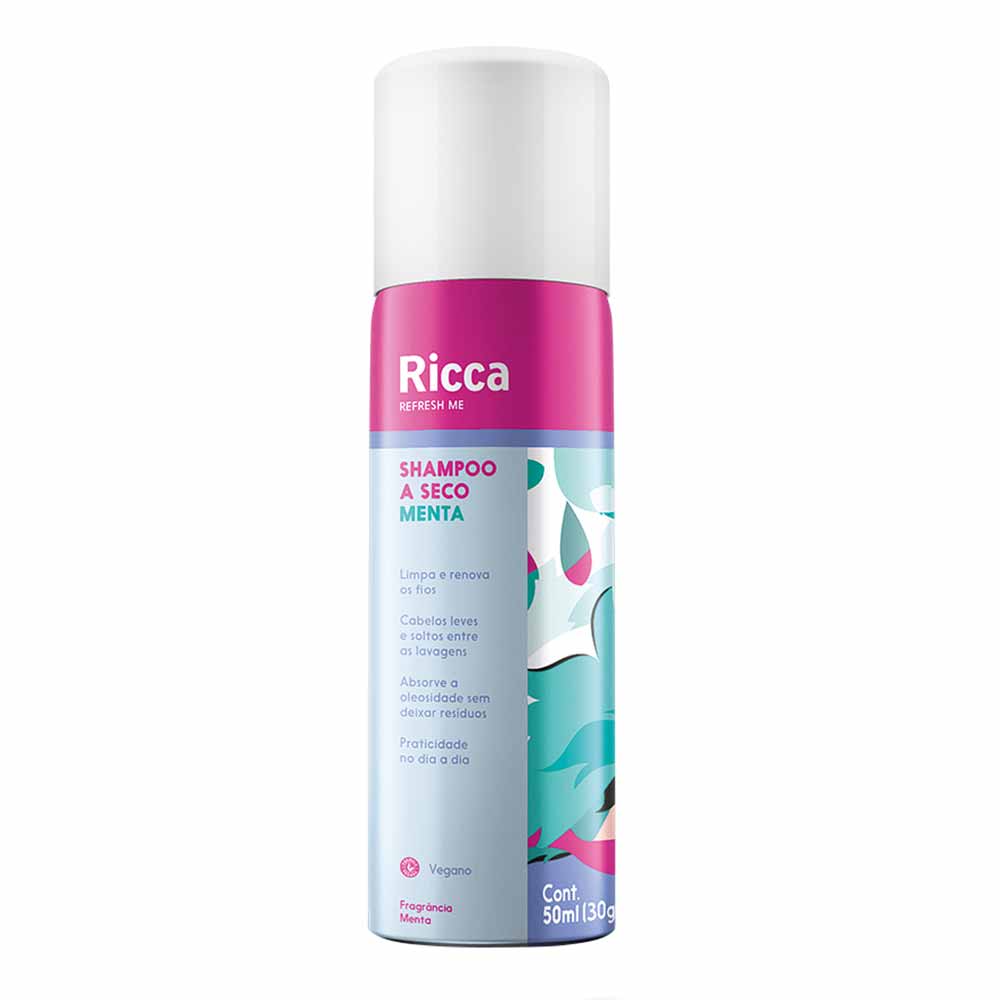 Encontraproduto.com.br - Shampoo A Seco Menta Cuca Fresca 50ml Ricca