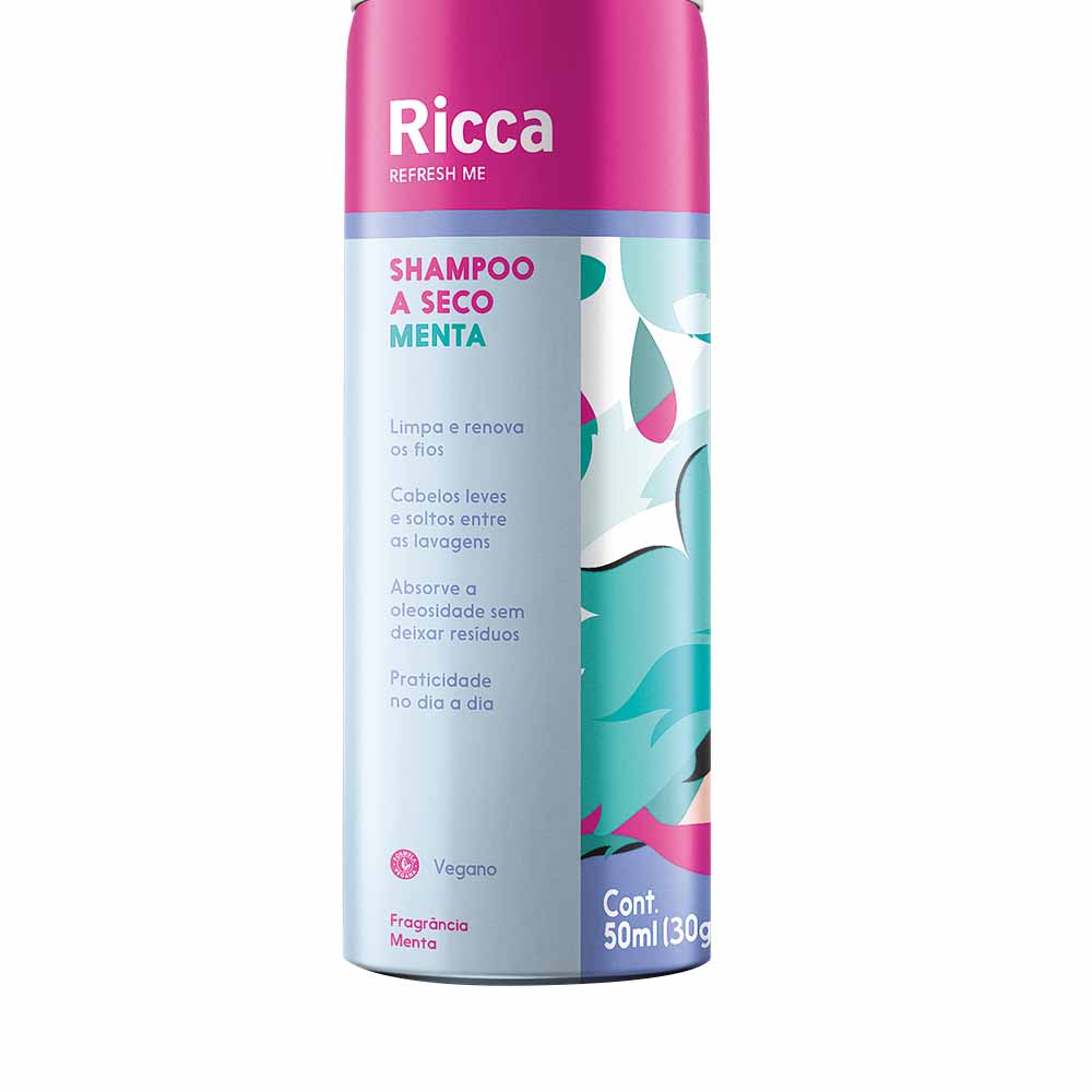 Encontraproduto.com.br - Shampoo A Seco Menta Cuca Fresca 50ml Ricca
