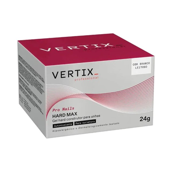 Encontraproduto.com.br - Gel Construtor Hard Max 24g Branco Leitoso - Vertix