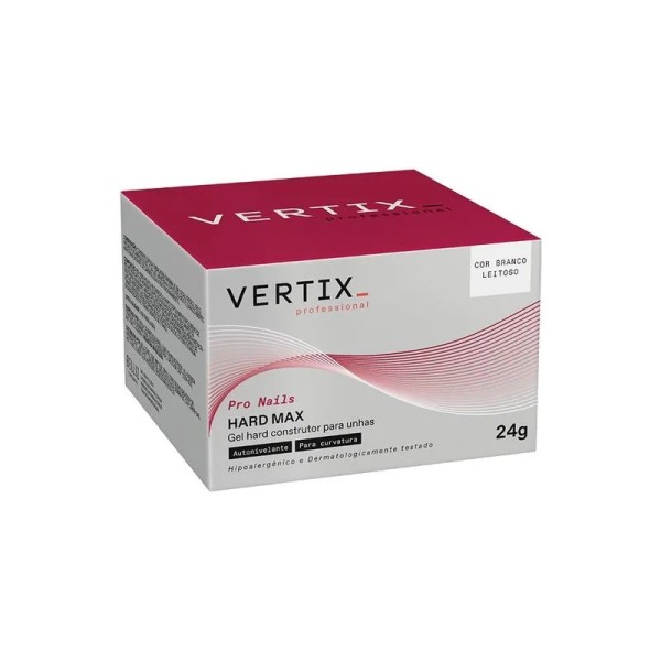 Encontraproduto.com.br - Gel Construtor Hard Max 24g Branco Leitoso - Vertix