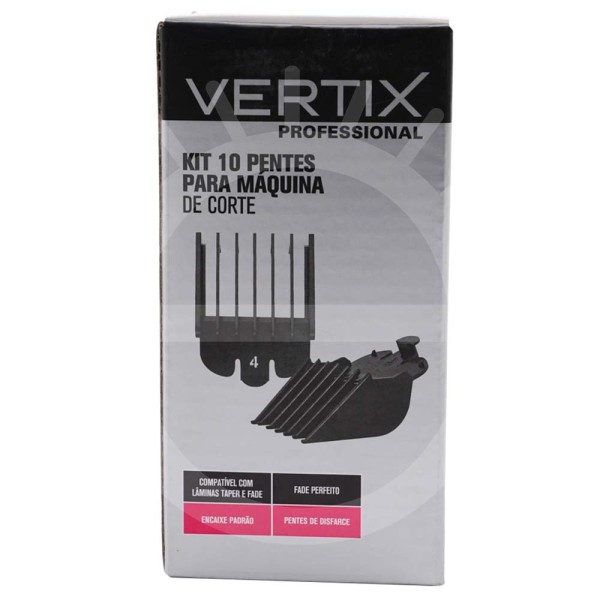 Encontraproduto.com.br - Vertix Kit - 10 Pentes para Corte de Cabelo