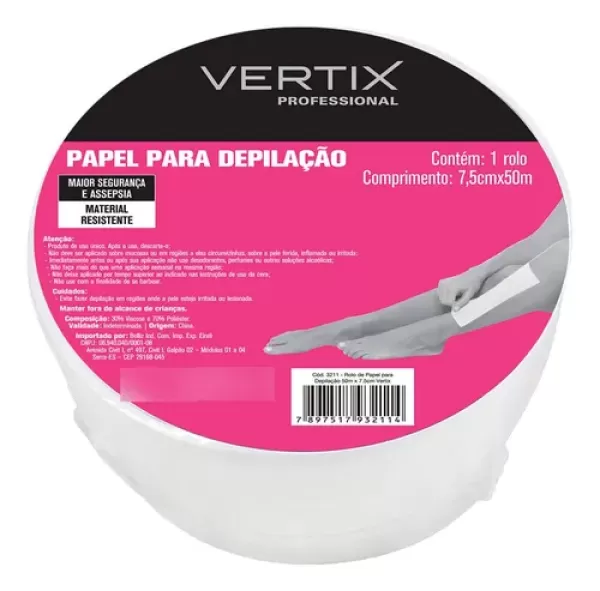 Encontraproduto.com.br - Rolo Papel para Depilação Vertix