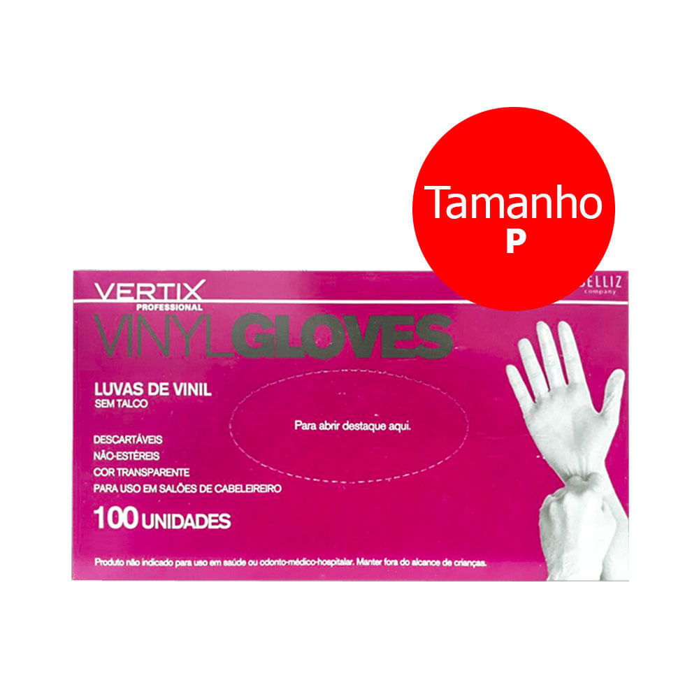 Encontraproduto.com.br - Luvas de Vinil Vertix Sem Talco