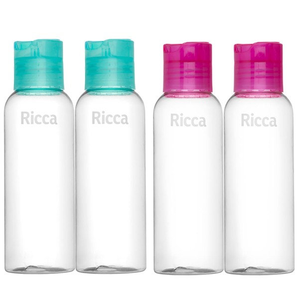 Encontraproduto.com.br - Kit de viagem Ricca com 2 Frascos Disk Top