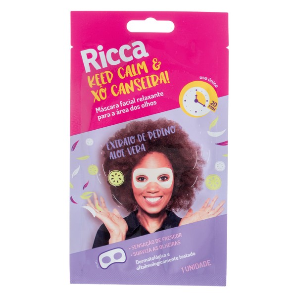 Encontraproduto.com.br - Máscara para Área dos Olhos  Ricca - Keep Calm and Xô Canseira!