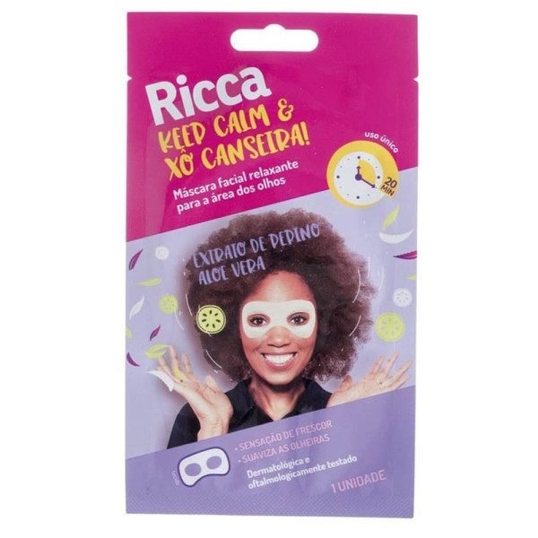 Encontraproduto.com.br - Máscara para Área dos Olhos  Ricca - Keep Calm and Xô Canseira!