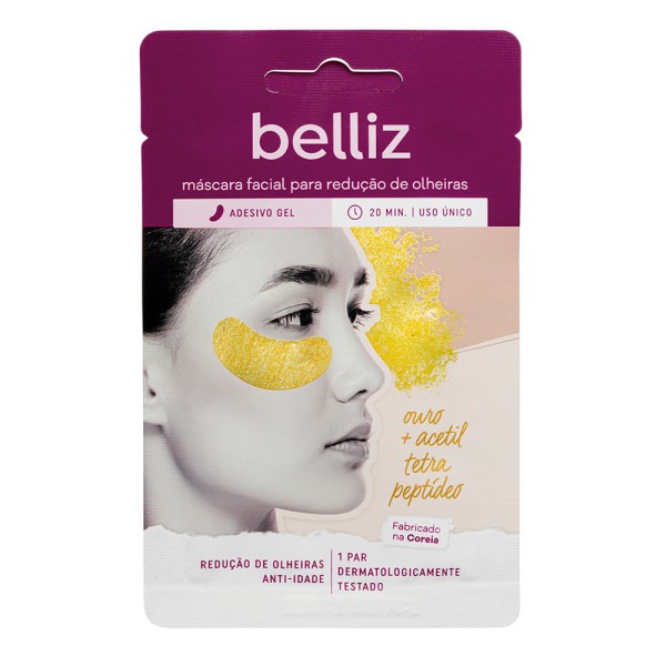 Encontraproduto.com.br - Máscara Facial para Olheiras com Ouro Belliz