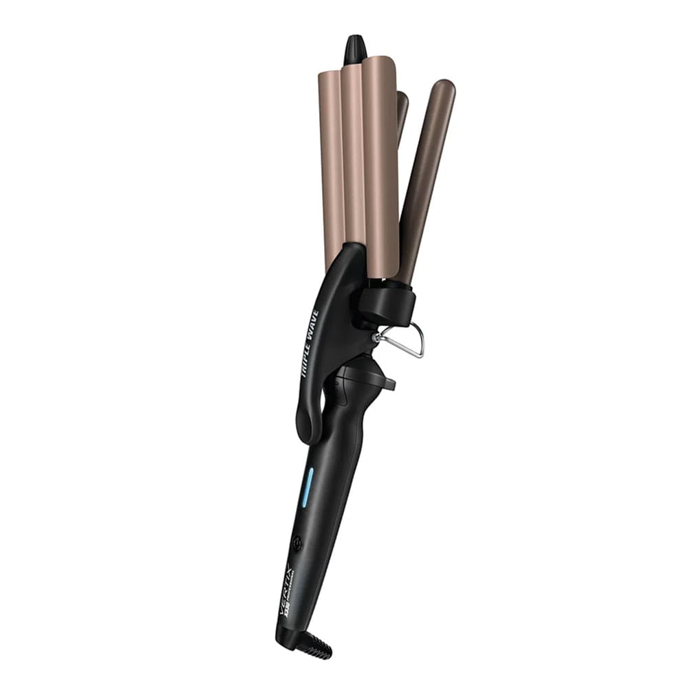 Encontraproduto.com.br - Modelador de Cabelo Profissional Triple Wave Bivolt - Vertix