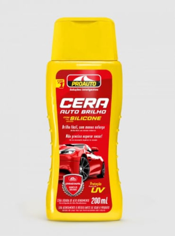 Encontraproduto.com.br - Cera Liquida Auto Brilho Com Carnaúba 200ml ProAuto 384