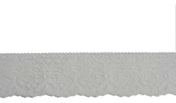 Renda Nylon 37mm Najar N°37 50m Cor 01 - Branca