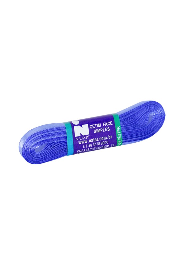 Encontraproduto.com.br - Fita de Cetim Simples No1 Cor Azul c/10m - Najar