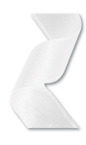 Fita de Cetim Simples No3 Cor Branco c/10m - Najar
