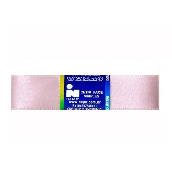 Encontraproduto.com.br - Fita de Cetim Simples No5 Cor Rosa Bebê c/10m - Najar