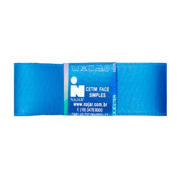 Encontraproduto.com.br - Fita de Cetim Simples No5 Cor Azul c/10m - Najar