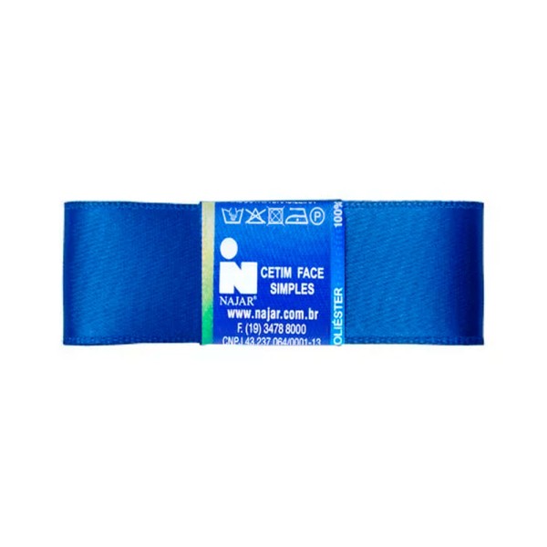 Encontraproduto.com.br - Fita de Cetim Simples No9 Cor Azul Royal c/10m - Najar