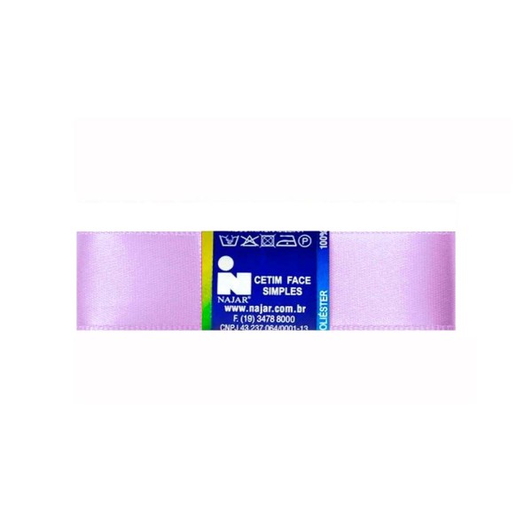 Fita de Cetim Simples No5 Cor Rosa Lavanda c/10m - Najar