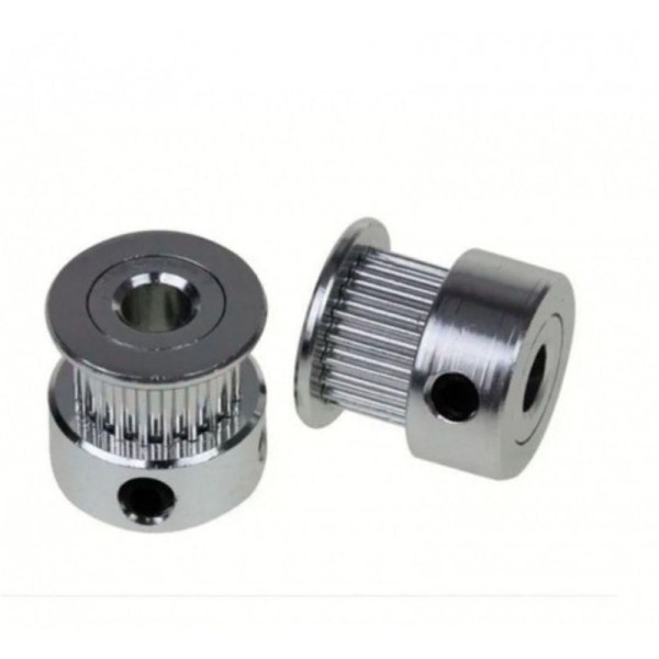 Encontraproduto.com.br - Polia Gt2 16 Dentes Furo 5mm P Correia 10mm 3d Cnc 16tb5w10
