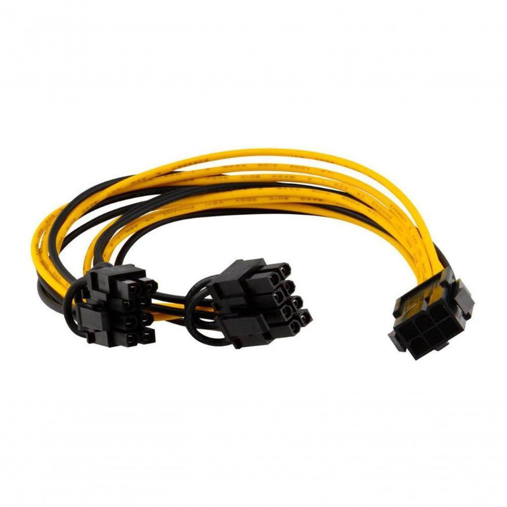 Encontraproduto.com.br - Cabo Splitter Y Energia Pci-e 6 Pinos 2x Pci-e 8pin Gpu