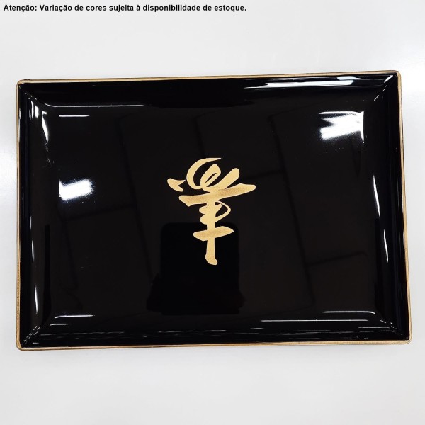 Encontraproduto.com.br - Travessa Kakuzara para Sushi e Shashimi 10,5x15 cm Arte Charão